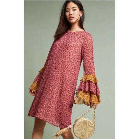 ANTHROPOLOGIE VARUN BAHL Lanara Shift Dress Size small - Picture 2 of 10